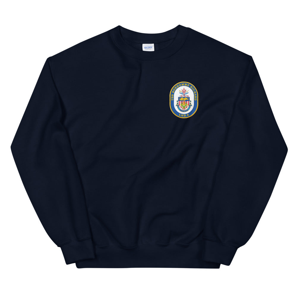 USS Bonhomme Richard (LHD-6) Ship's Crest Sweatshirt