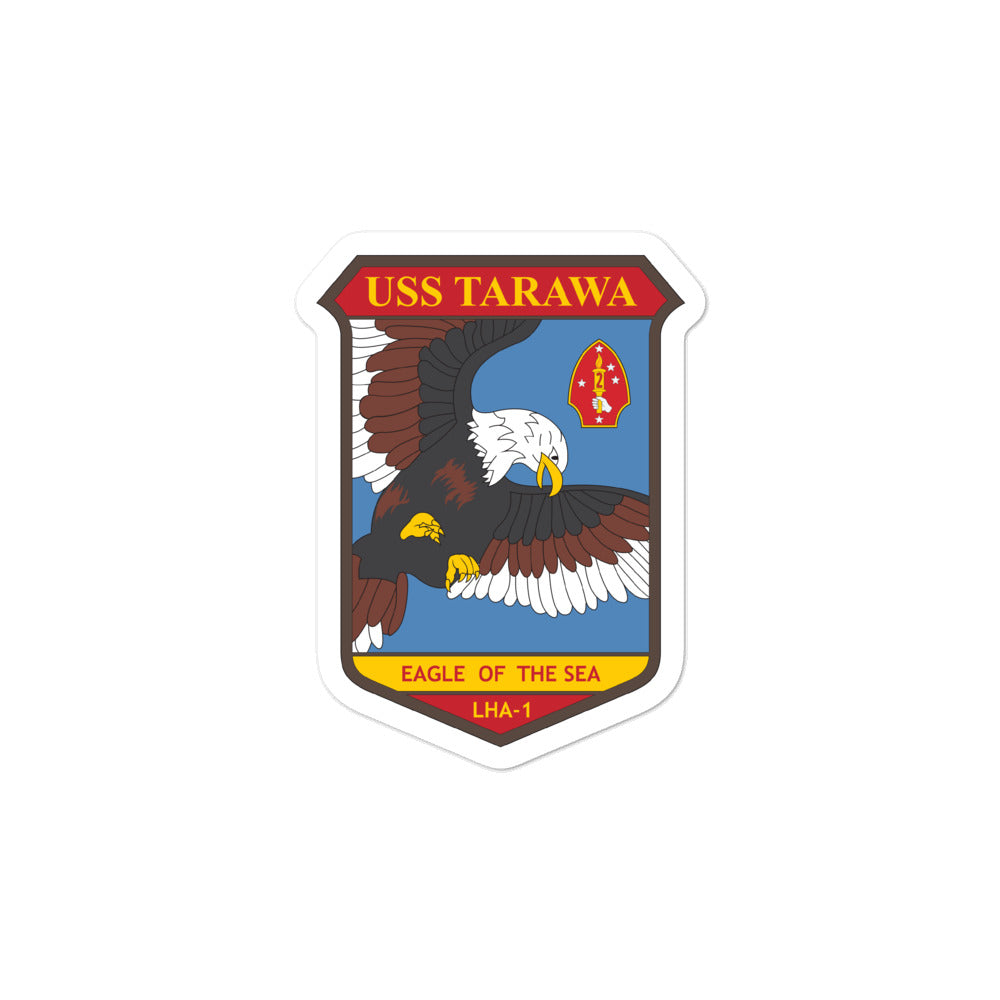 USS Tarawa (LHA-1) Ship's Crest Vinyl Sticker