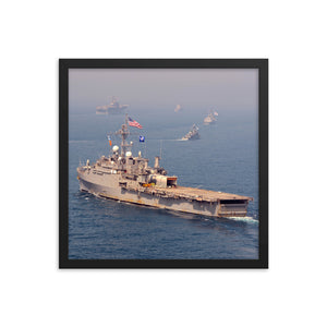 USS Denver (LPD-9) Framed Ship Photo