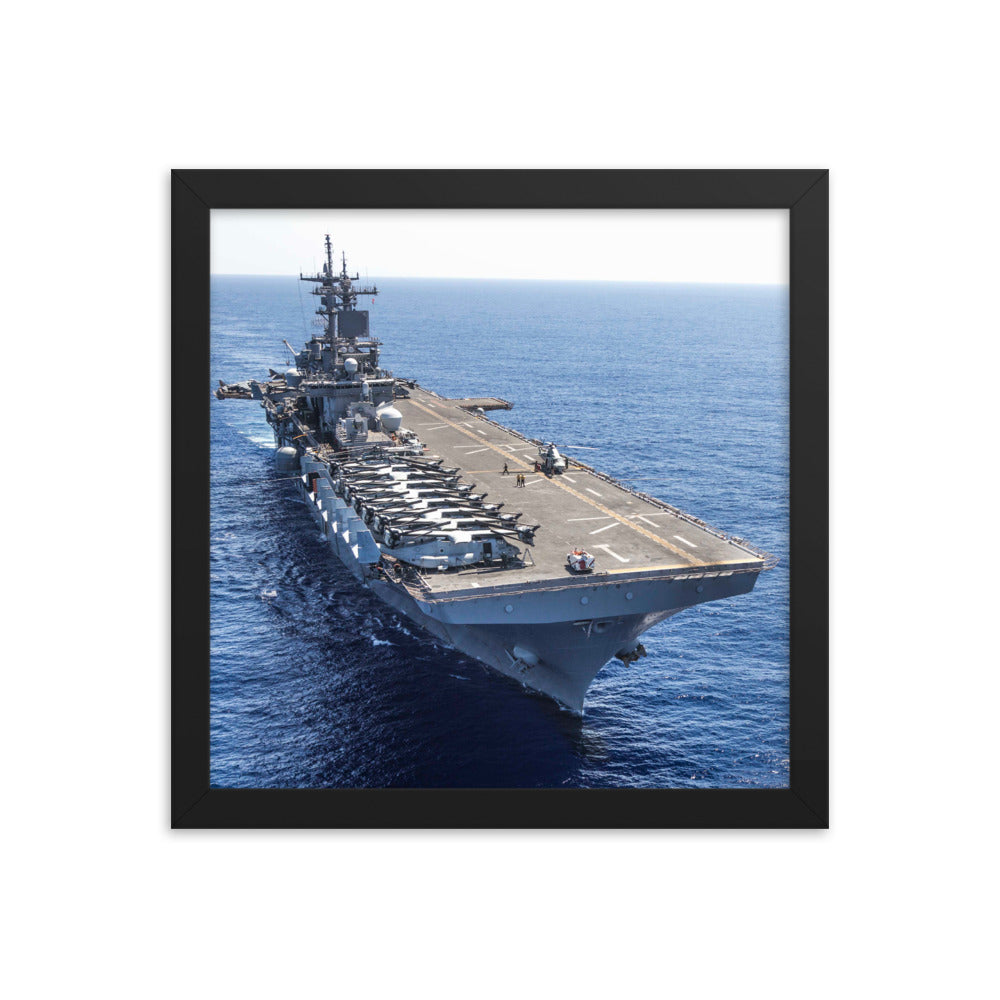 USS Wasp (LHD-1) Framed Ship Photo