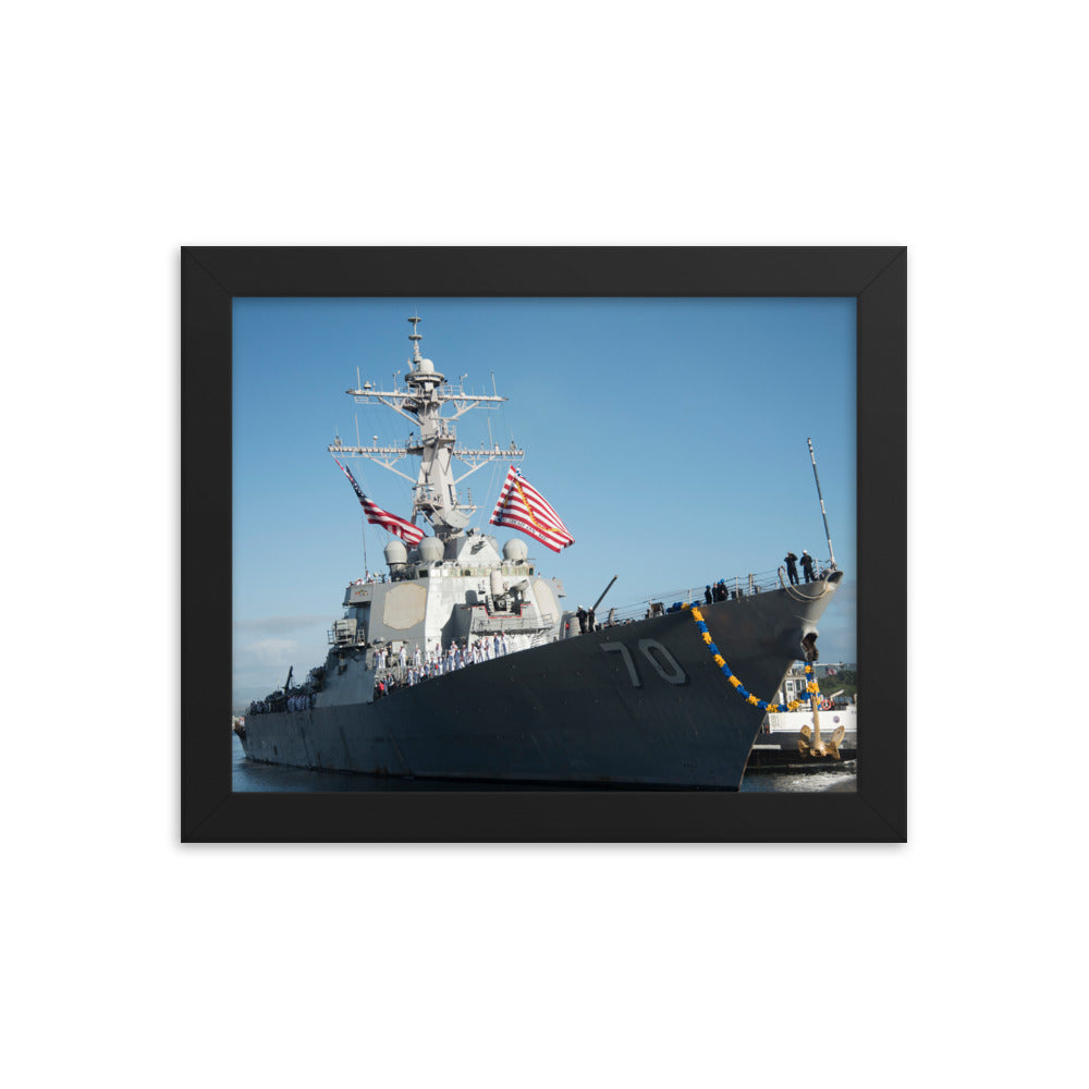 USS Hopper (DDG-70) Framed Ship Photo