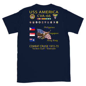 USS America (CVA-66) 1972-73 Cruise Shirt