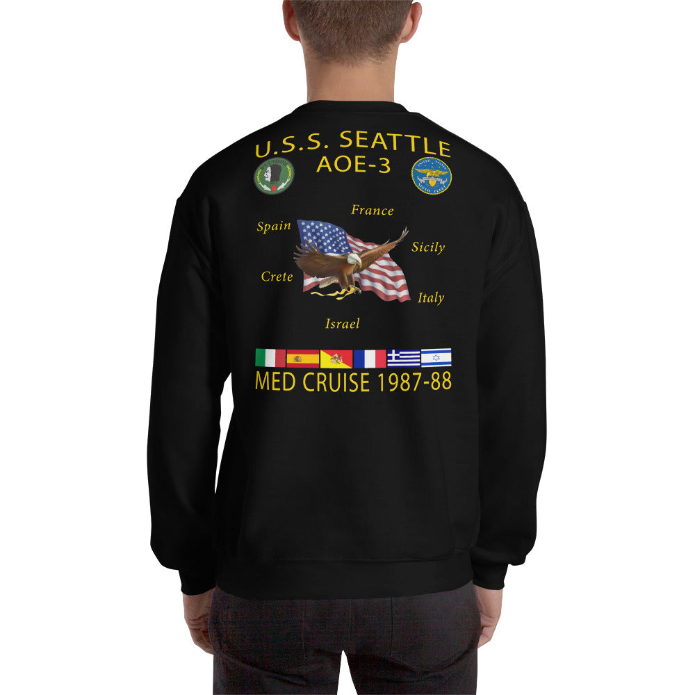 USS Seattle (AOE-3) 1987-88 Cruise Sweatshirt