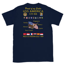 Load image into Gallery viewer, USS America (CV-66) 1989 Cruise Shirt - FAMILY