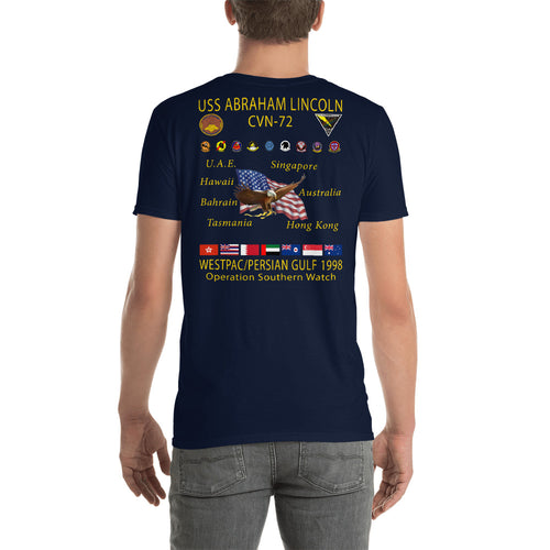 USS Abraham Lincoln (CVN-72) 1998 Cruise Shirt