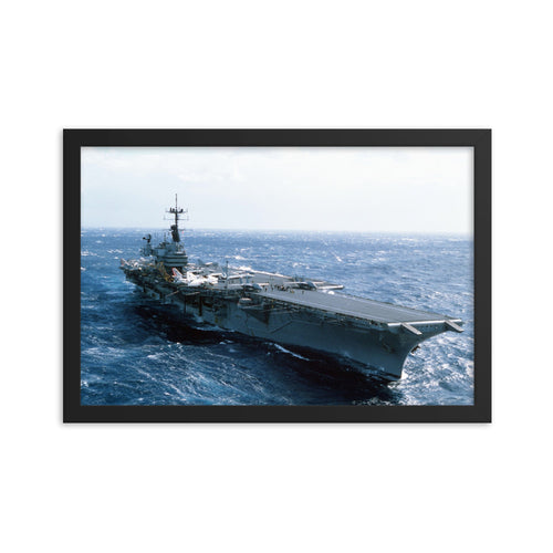 USS Saratoga (CV-60) Framed Ship Photo