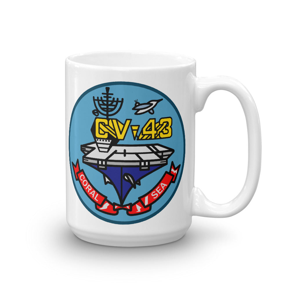 USS Coral Sea (CV-43) Ship's Crest Mug