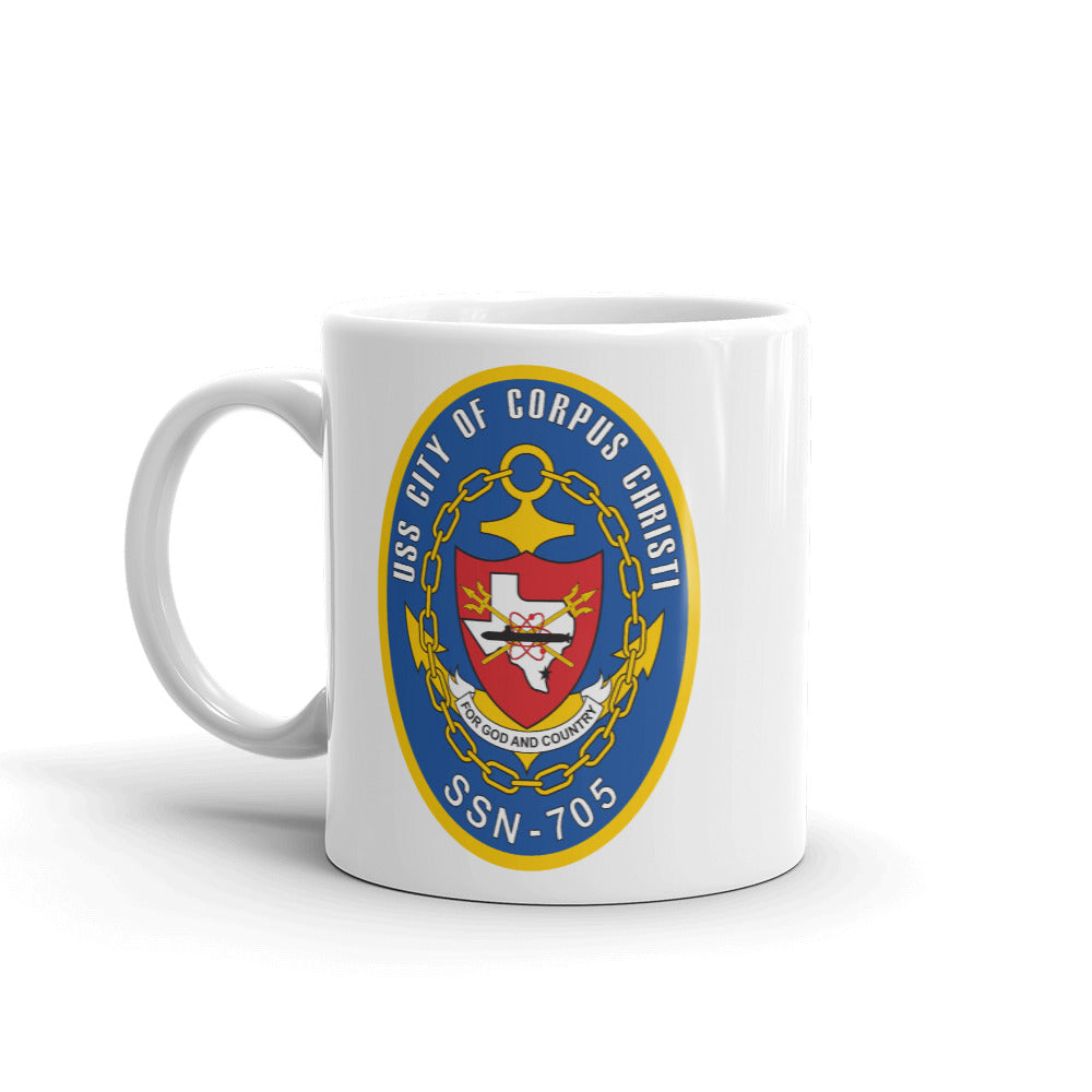 USS City of Corpus Christi (SSN-705) Ship's Crest Mug