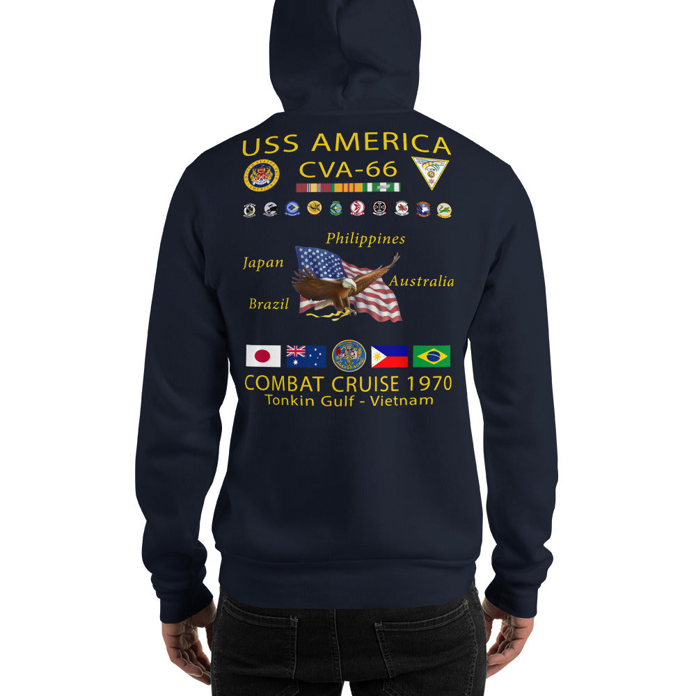 USS America (CVA-66) 1970 Cruise Hoodie