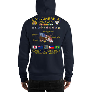 USS America (CVA-66) 1970 Cruise Hoodie