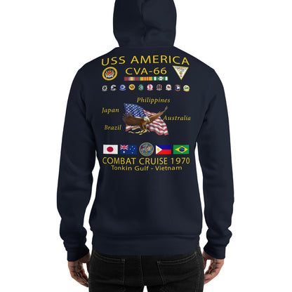 USS America (CVA-66) 1970 Cruise Hoodie