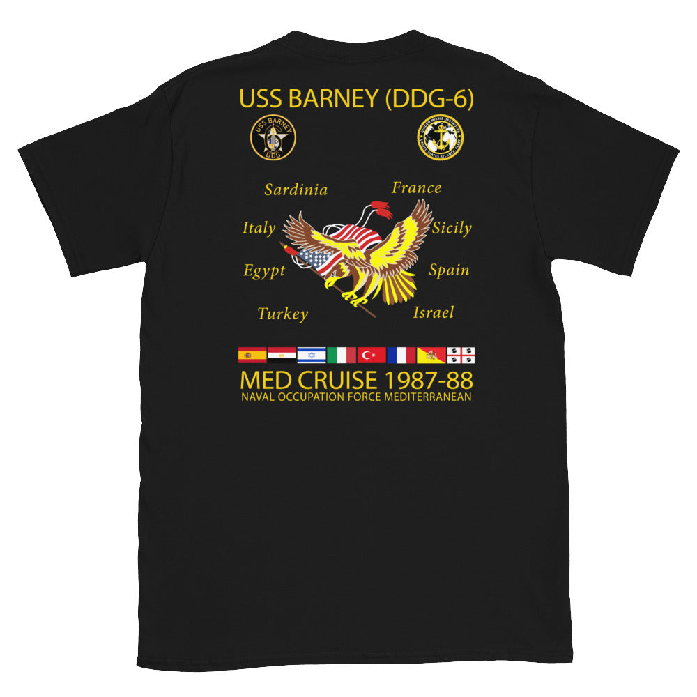 USS Barney (DDG-6) 1987-88 Cruise Shirt