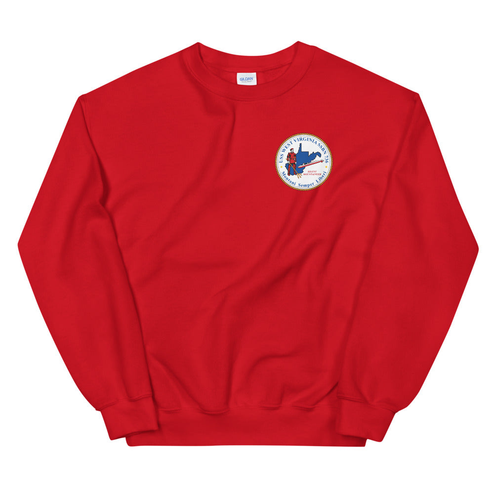 USS West Virginia (SSBN-736) Ship's Crest Sweatshirt