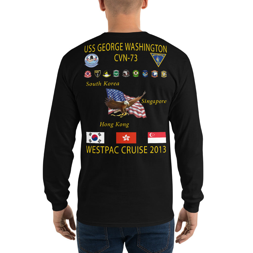 USS George Washington (CVN-73) 2013 Long Sleeve Cruise Shirt