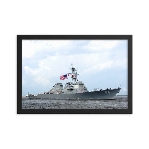 USS Carney (DDG-64) Framed Ship Photo