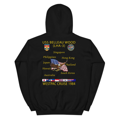 USS Belleau Wood (LHA-3) 1984 Cruise Hoodie