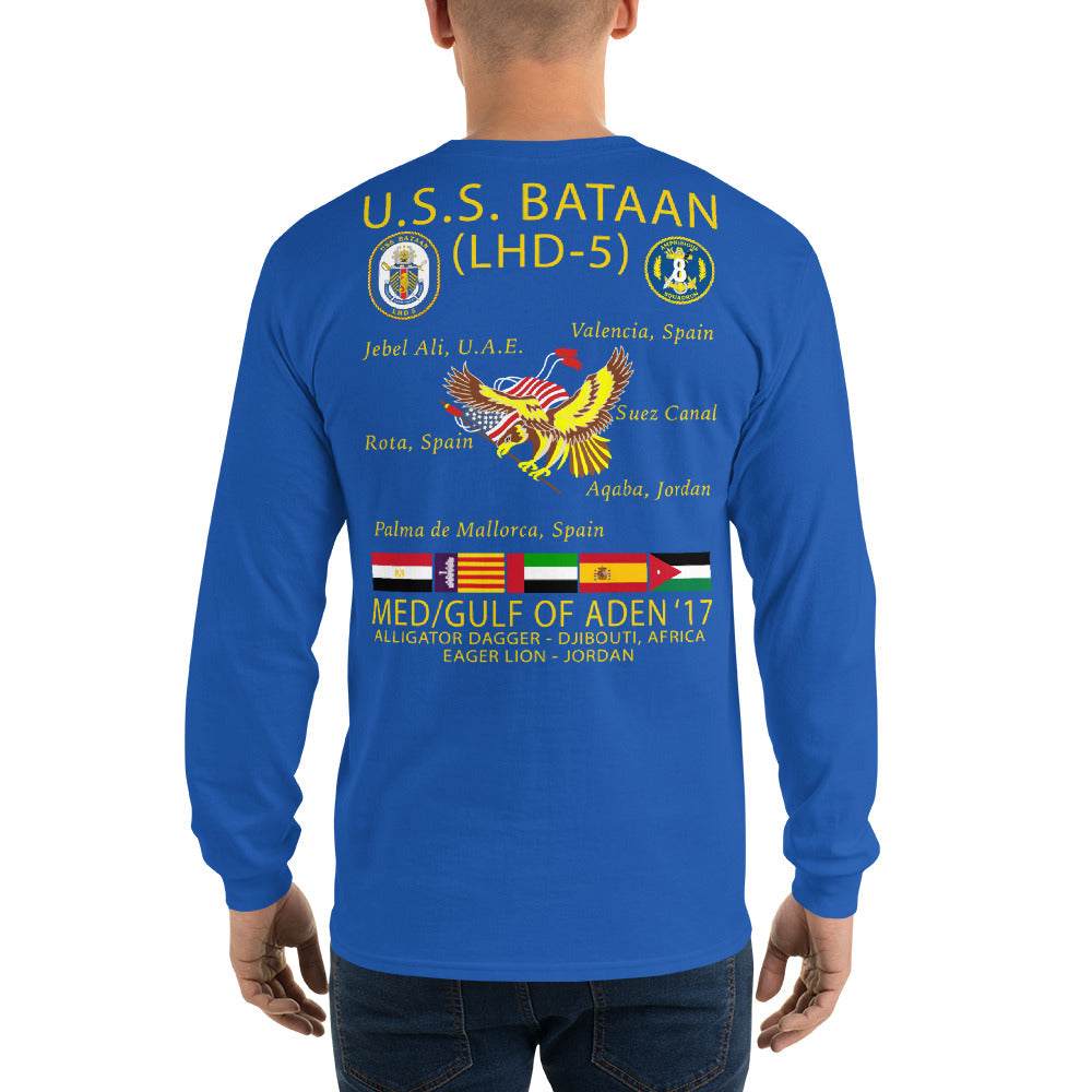 USS Bataan (LHD-5) 2017 Long Sleeve Cruise Shirt
