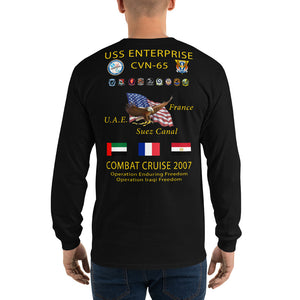 USS Enterprise (CVN-65) 2007 Long Sleeve Cruise Shirt
