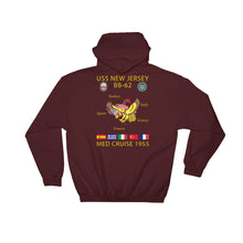 Load image into Gallery viewer, USS New Jersey (BB-62) 1955 Cruise Hoodie