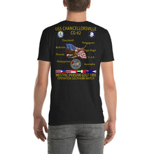 Load image into Gallery viewer, USS Chancellorsville (CG-62) 1995 Cruise Shirt