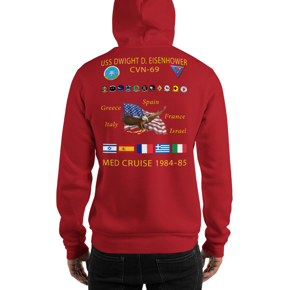 USS Dwight D. Eisenhower (CVN-69) 1984-85 Cruise Hoodie