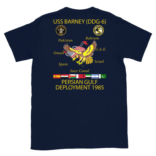 USS Barney (DDG-6) 1985 Cruise Shirt