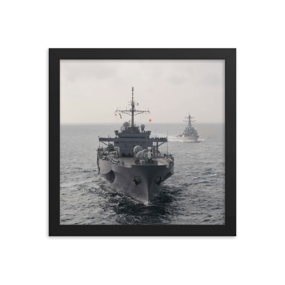 USS Blue Ridge (LCC-19) Framed Ship Photo