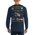 USS America (CV-66) 1981 Long Sleeve Cruise Shirt