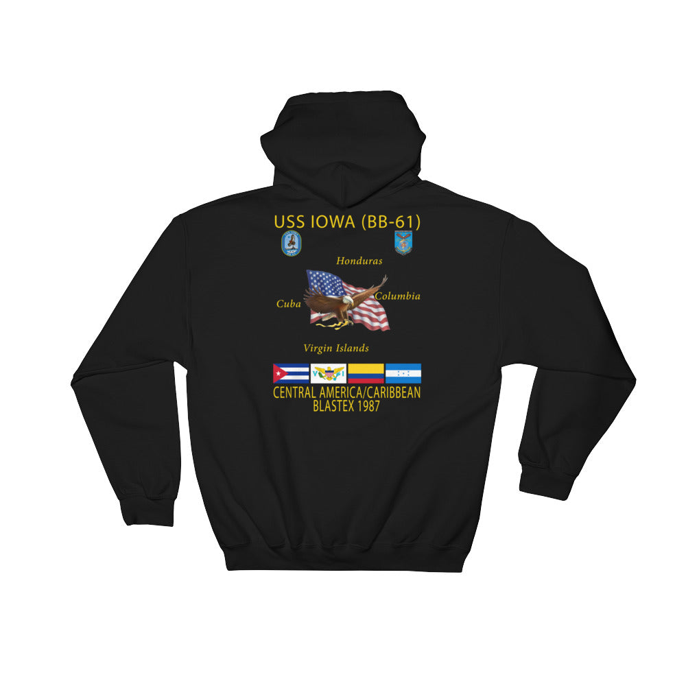 USS Iowa (BB-61) 1987 Cruise Hoodie