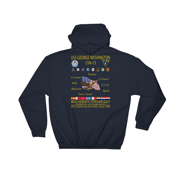 USS George Washington (CVN-73) 2000 Cruise Hoodie