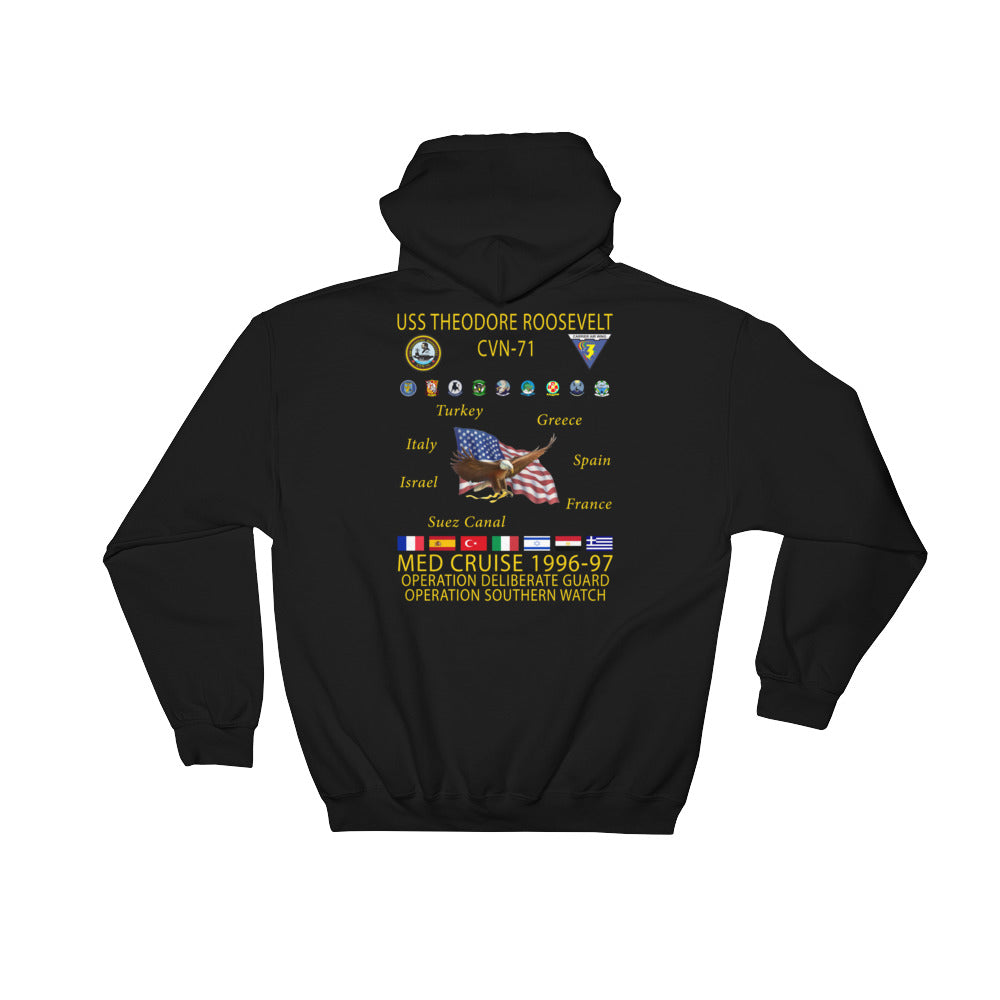 USS Theodore Roosevelt (CVN-71) 1996-97 Cruise Hoodie