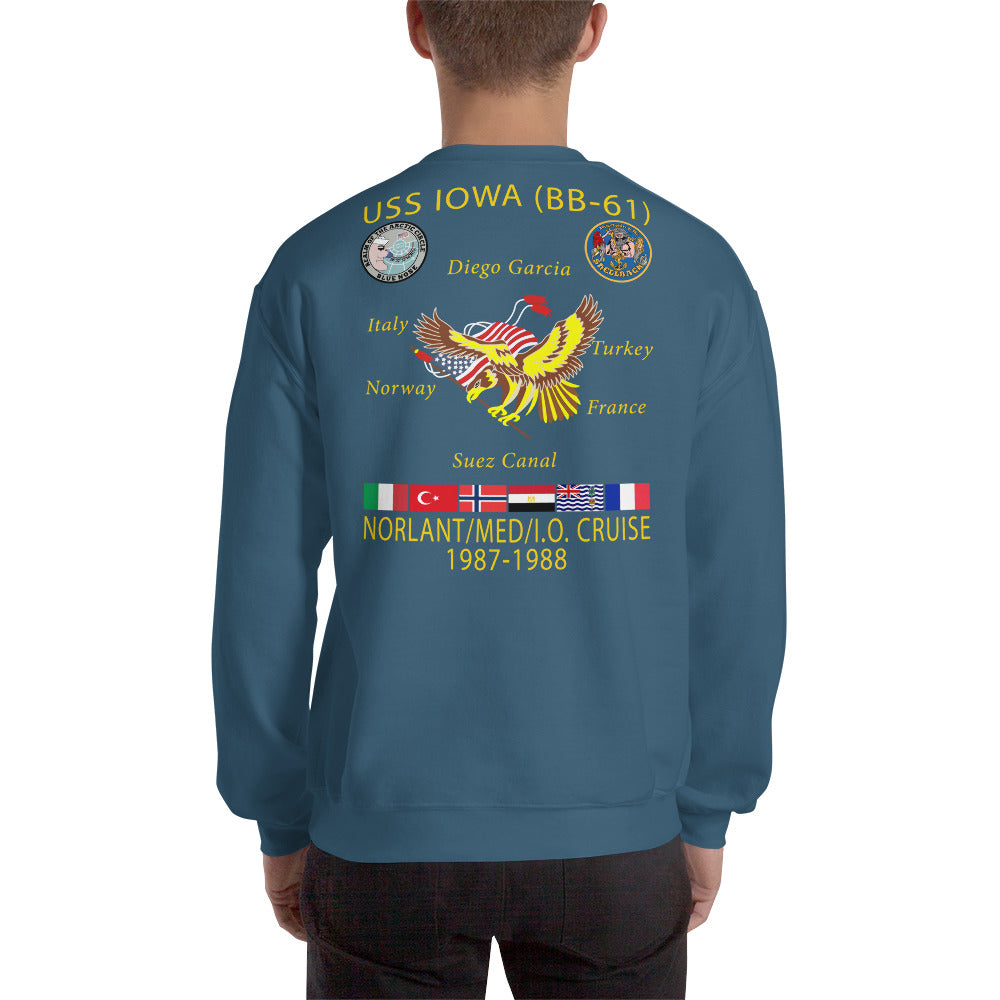 USS Iowa (BB-61) 1987-88 Cruise Sweatshirt