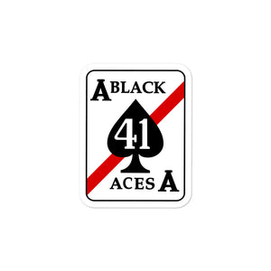 VFA-41 Black Aces Squadron Crest Vinyl Sticker
