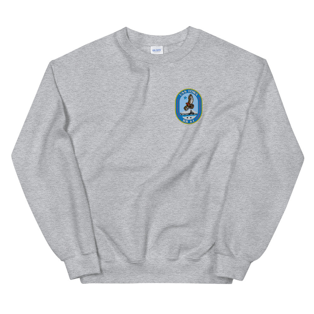 USS Iowa (BB-61) Ship's Crest Sweatshirt