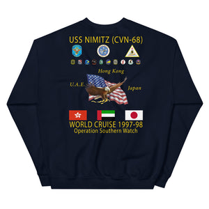 USS Nimitz (CVN-68) 1997-98 Cruise Sweatshirt
