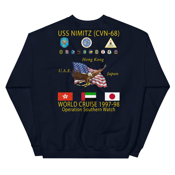 USS Nimitz (CVN-68) 1997-98 Cruise Sweatshirt