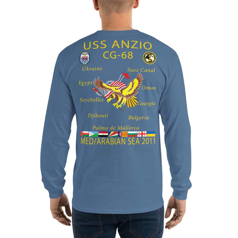 USS Anzio (CG-68) 2011 Long Sleeve Cruise Shirt