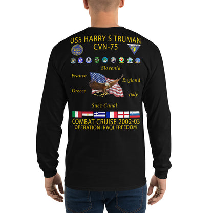USS Harry S. Truman (CVN-75) 2002-03 Long Sleeve Cruise Shirt