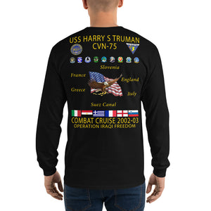 USS Harry S. Truman (CVN-75) 2002-03 Long Sleeve Cruise Shirt