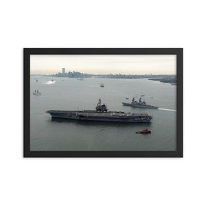 USS Forrestal (CV-59) Framed Ship Photo