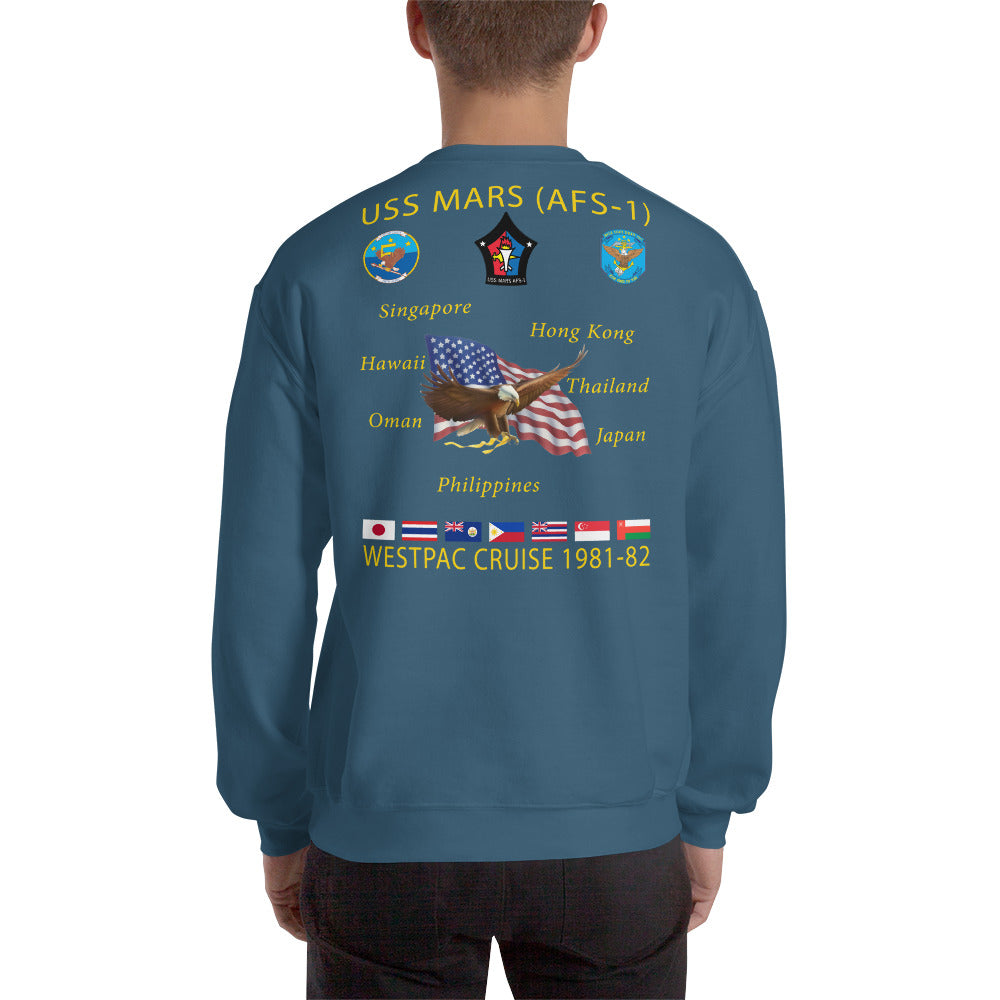 USS Mars (AFS-1) 1981-82 Cruise Sweatshirt