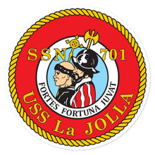 Load image into Gallery viewer, USS La Jolla (SSN-701) Ship&#39;s Crest Vinyl Sticker