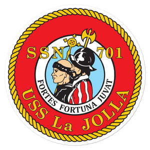 USS La Jolla (SSN-701) Ship's Crest Vinyl Sticker