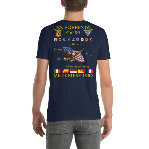USS Forrestal (CV-59) 1986 Cruise Shirt