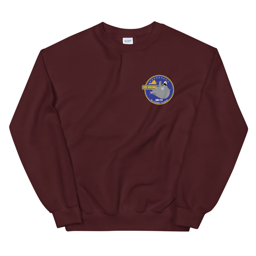 USS Virginia (SSN-774) Ship's Crest Sweatshirt