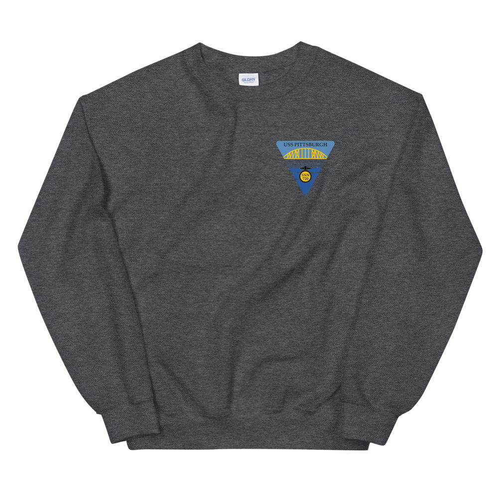 USS Pittsburgh (SSN-720) Ship's Crest Sweatshirt