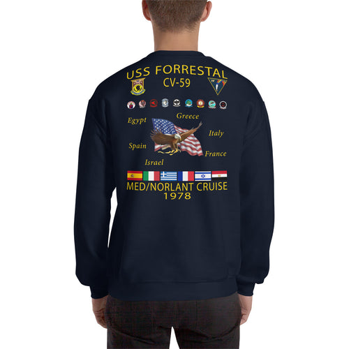 USS Forrestal (CV-59) 1978 Cruise Sweatshirt