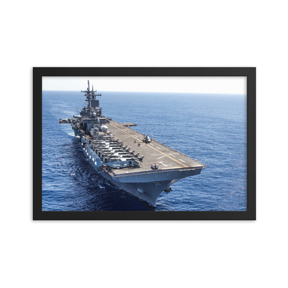 USS Wasp (LHD-1) Framed Ship Photo