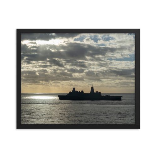 USS Arlington (LPD-24) Framed Ship Photo