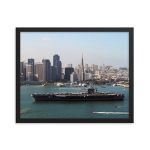 USS Nimitz (CVN-68) Framed Ship Photo - San Francisco